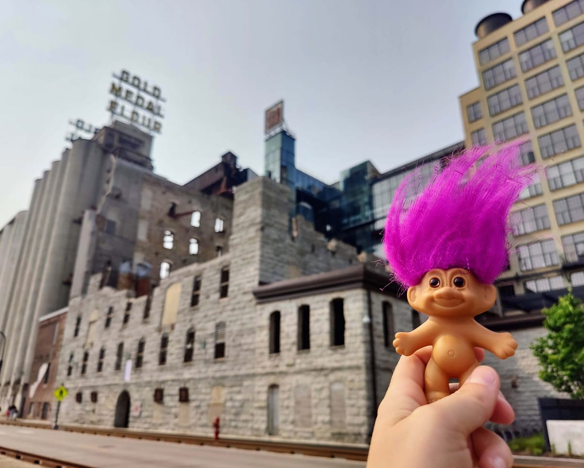 Oswald at Mill City Museum in Minneapolis, MN, USA