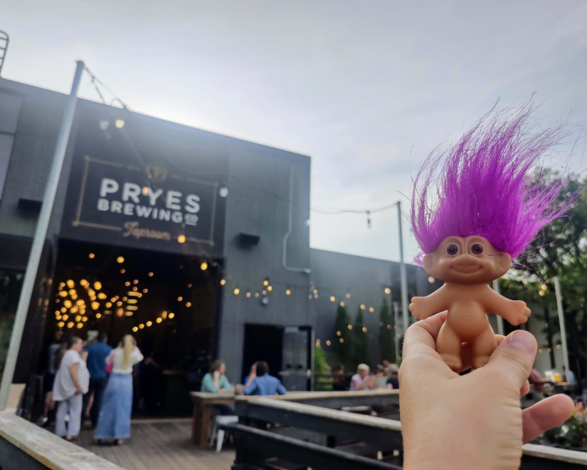 Oswald at Pryes Brewing Company in Minneapolis, MN, USA