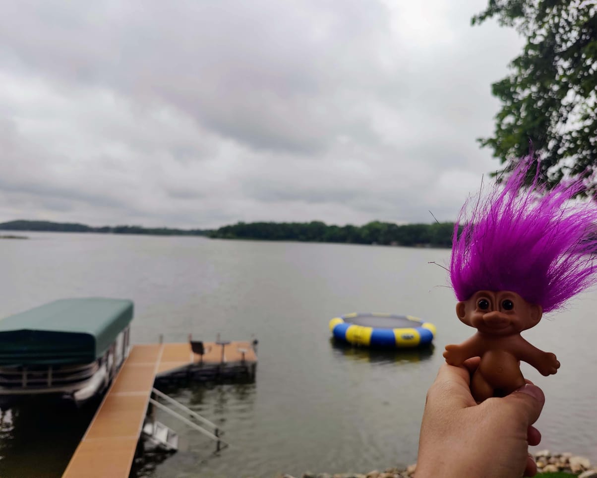 Oswald at Rock Lake in Rassat, MN, USA