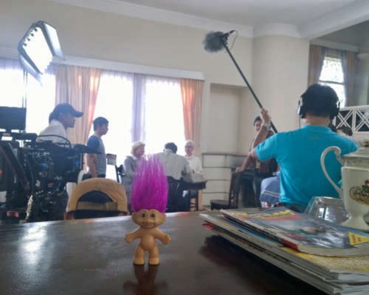 Oswald at Dalat film set in Delat, Vietnam