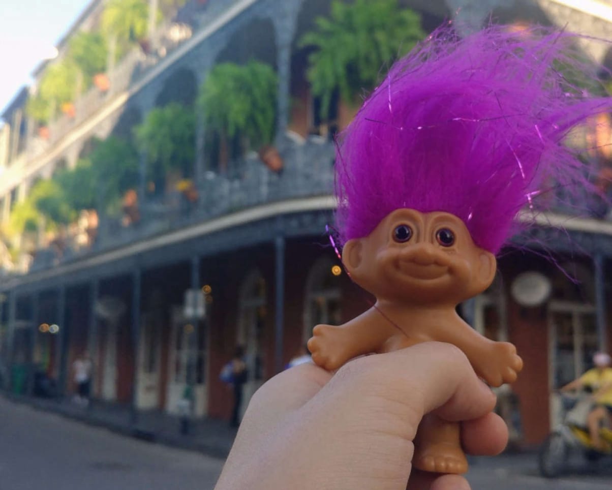 Oswald at French Quarter in New Orleans, LA, USA